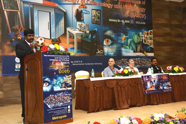 Welcome address by Dr. K. Jaishankar, General Chair