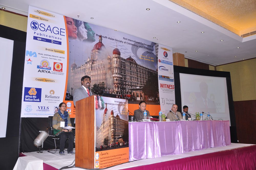 Welcome address by Dr. K. Jaishankar, General Chair